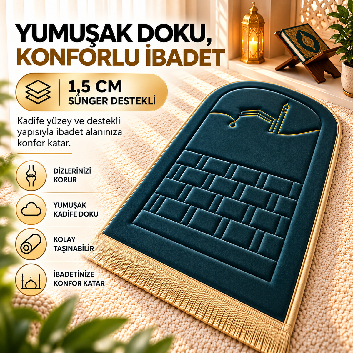 MİHRA Premium Ortopedik Seccade