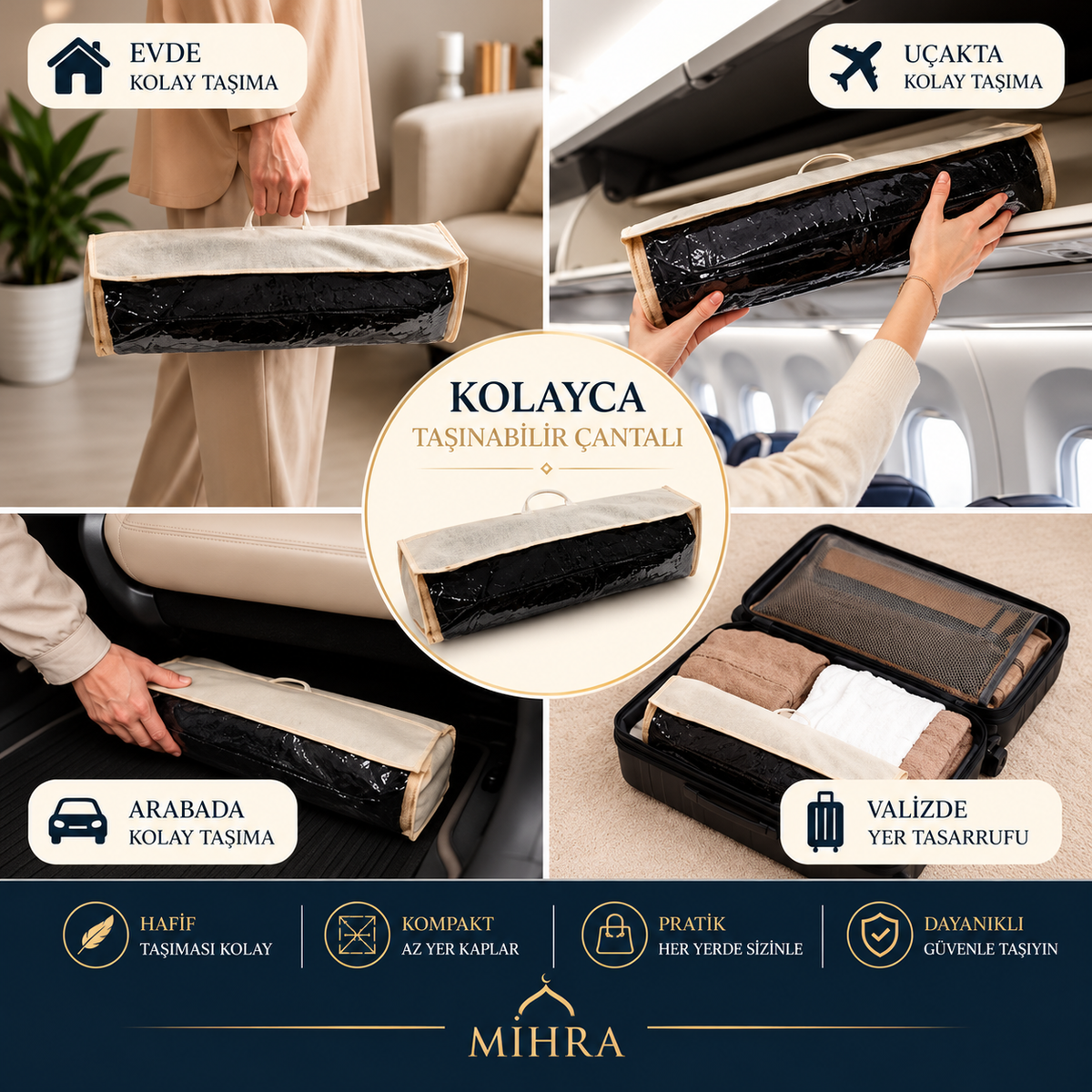 MİHRA Premium Ortopedik Seccade