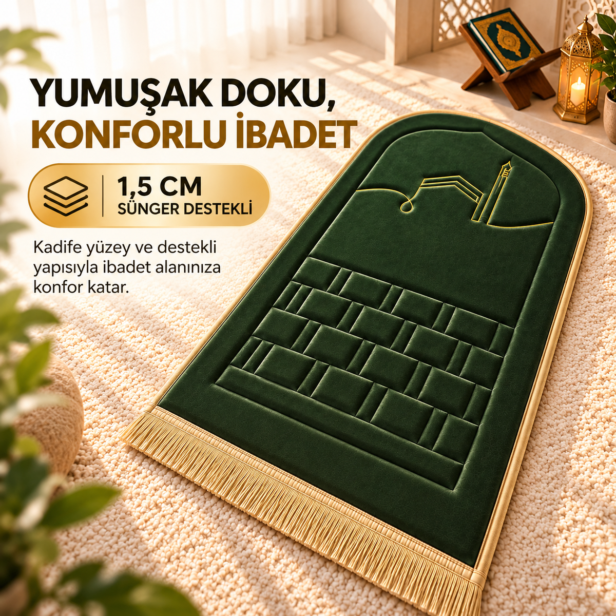 MİHRA Premium Ortopedik Seccade